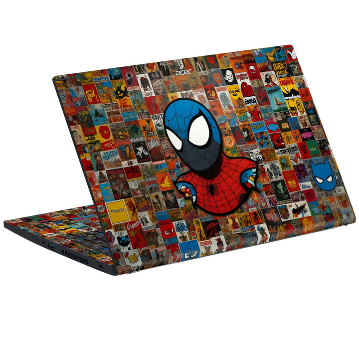 Acer Laptop Skin - Spiderman Collage