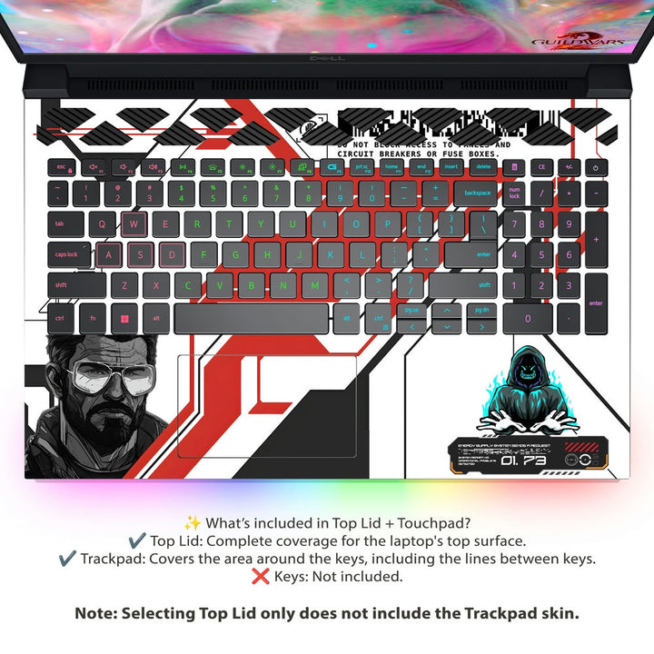 Dell Laptop Skin - Cyberpunk Circuit Overload