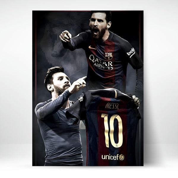 Metal Poster - Footballer Lionel Messi LM05