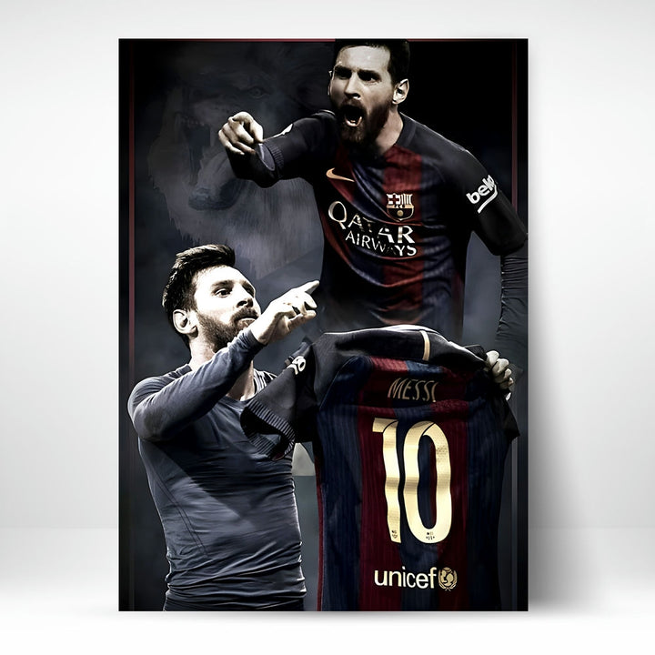 Metal Poster - Footballer Lionel Messi LM05