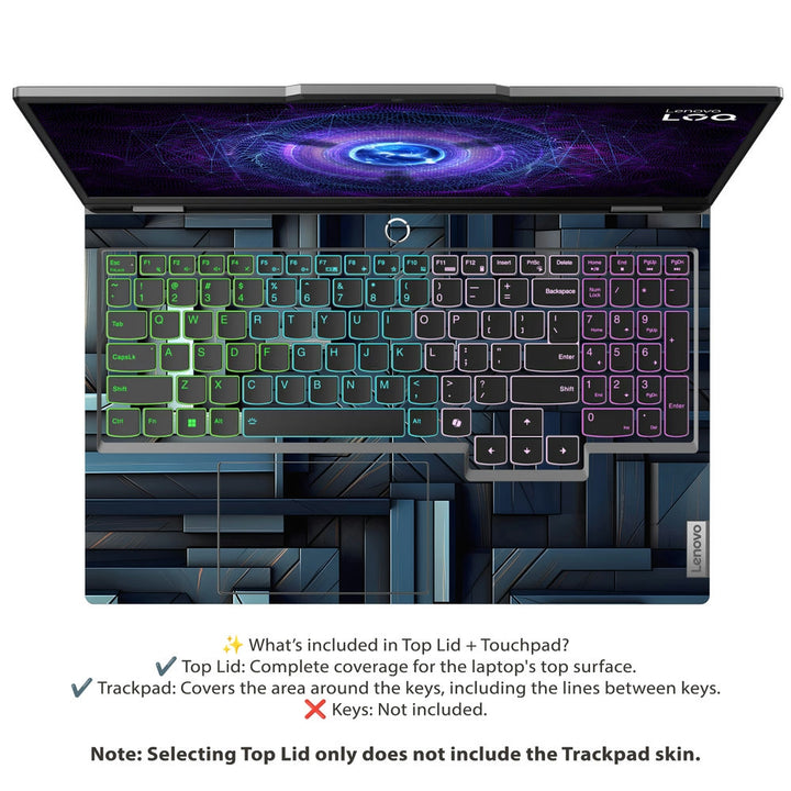 Lenovo LOQ Laptop Skin - Metallic Maze