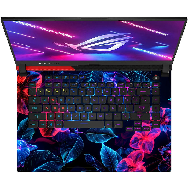 Asus Laptop Skin - Vivid Pink and Blue Floral