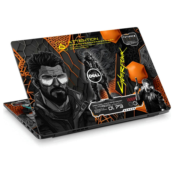 Dell Laptop Skin - Cyberpunk Digital Enforcer