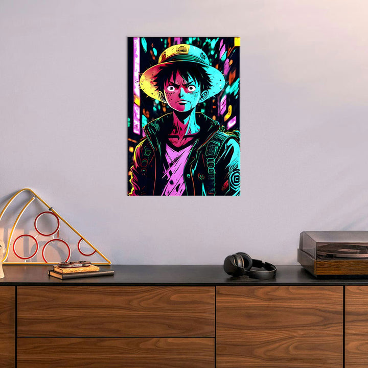 Metal Poster - One Piece Monkey D Luffy OP01