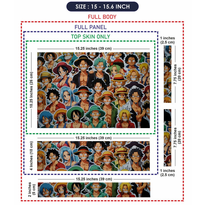 Laptop Skin - Anime One Piece Dynamic Collage DS5