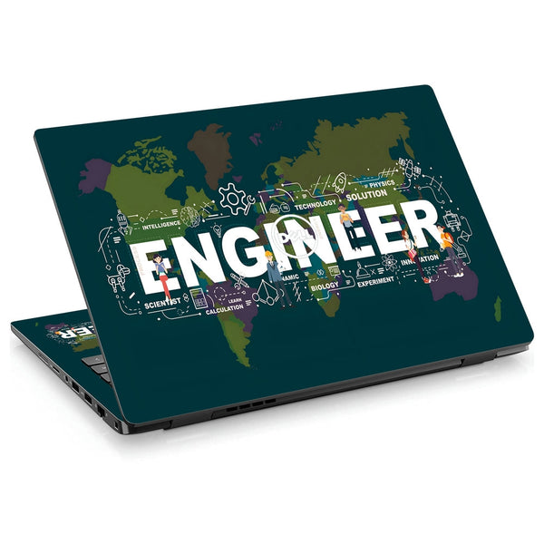 Dell Laptop Skin - Engineer World Map