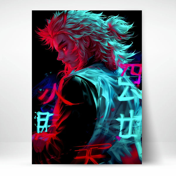 Metal Poster - Anime Red Glare