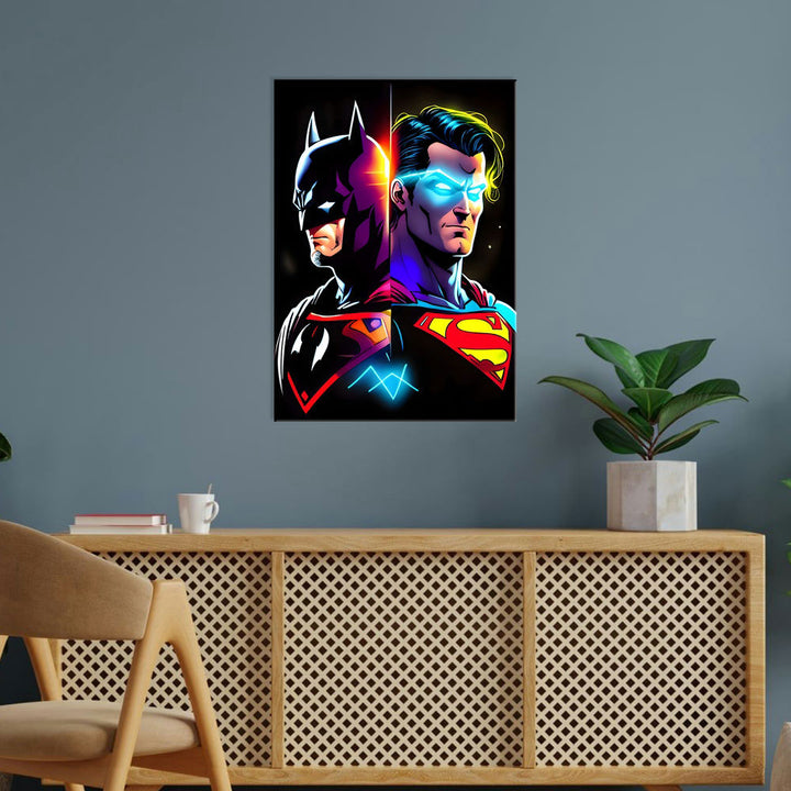 Metal Poster - Superhero Superman Vs Batman SUBA01