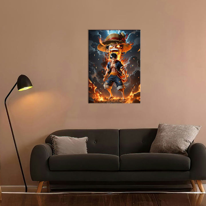 Metal Poster - One Piece Monkey D Luffy OP12