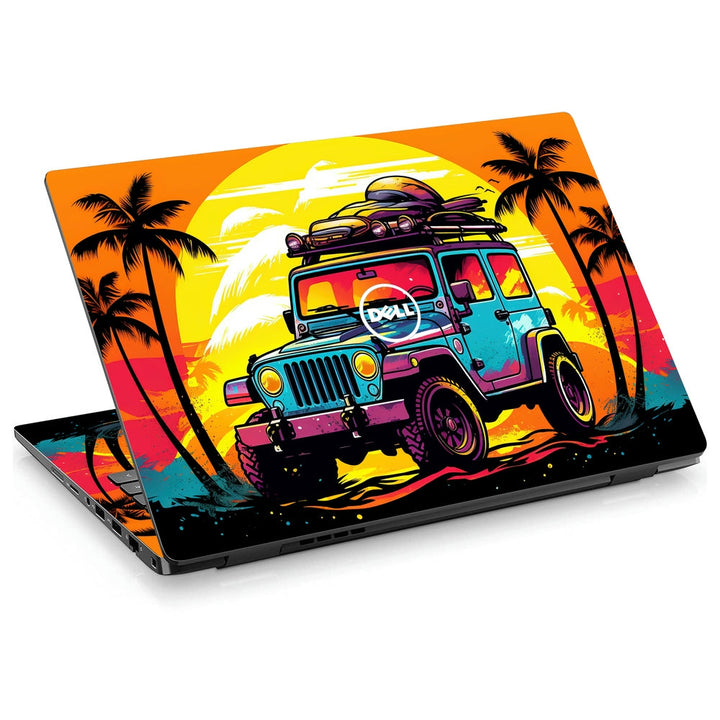 Dell Laptop Skin - Retro Beach Jeep