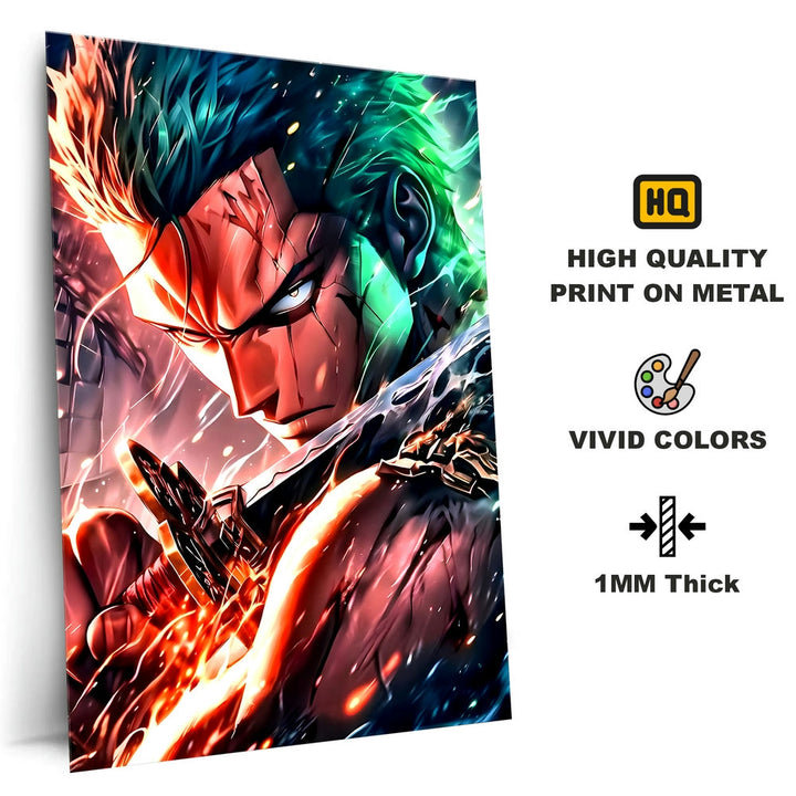 Metal Poster - One Piece Roronoa Zoro OP37