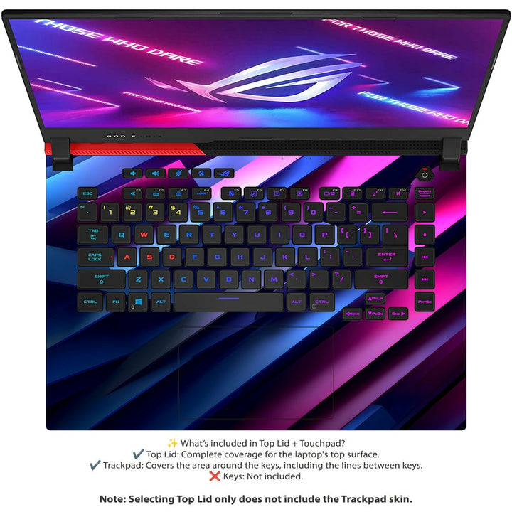 Asus Laptop Skin - Luminous Lines