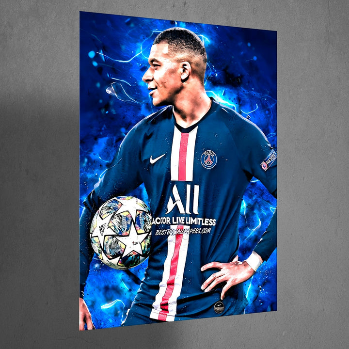 Metal Poster - Footballer Kylian Mbappe KM04