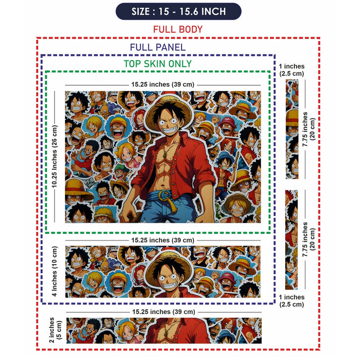 Laptop Skin - Anime One Piece Dynamic Collage DS2