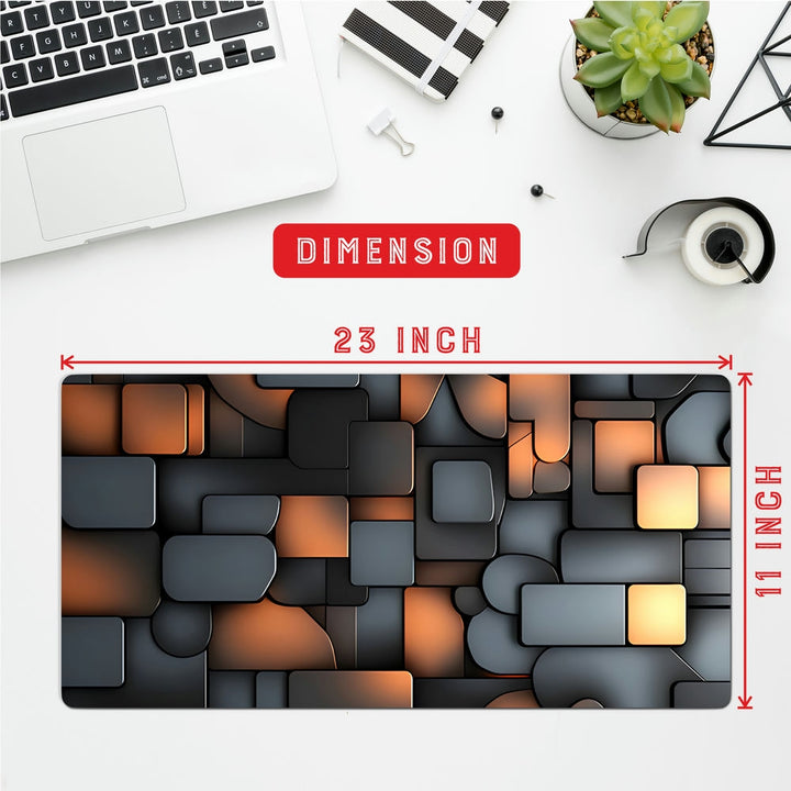 Anti-Slip Desk Mat Gaming Mouse Pad - Brick Grid