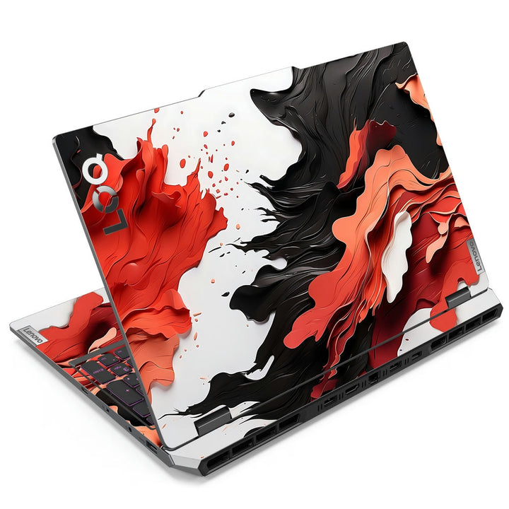 Lenovo LOQ Laptop Skin - Red Black Ink Art