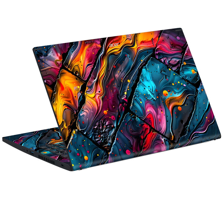 Acer Laptop Skin - Fiery Lava Flow Abstract Art