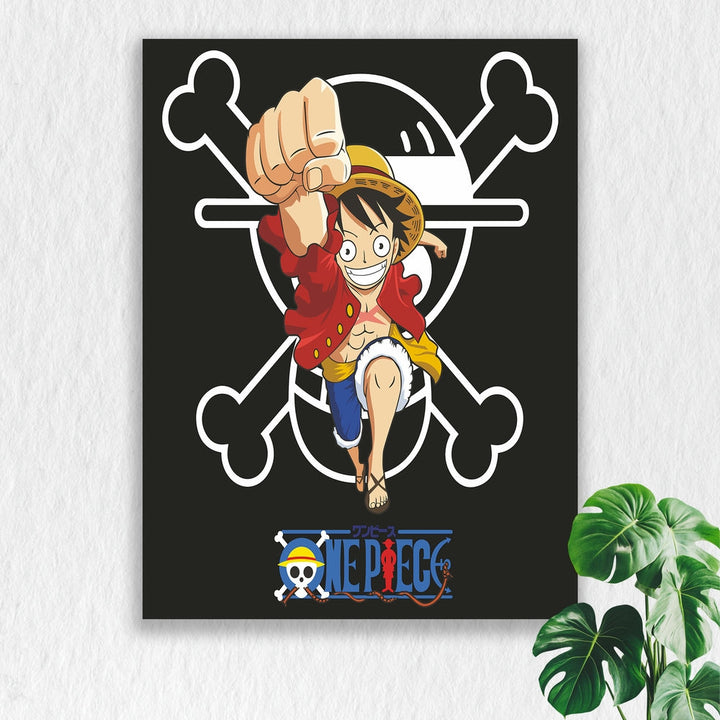 Self Adhesive Textured Vinyl Poster One Piece Electrifying Conqueror