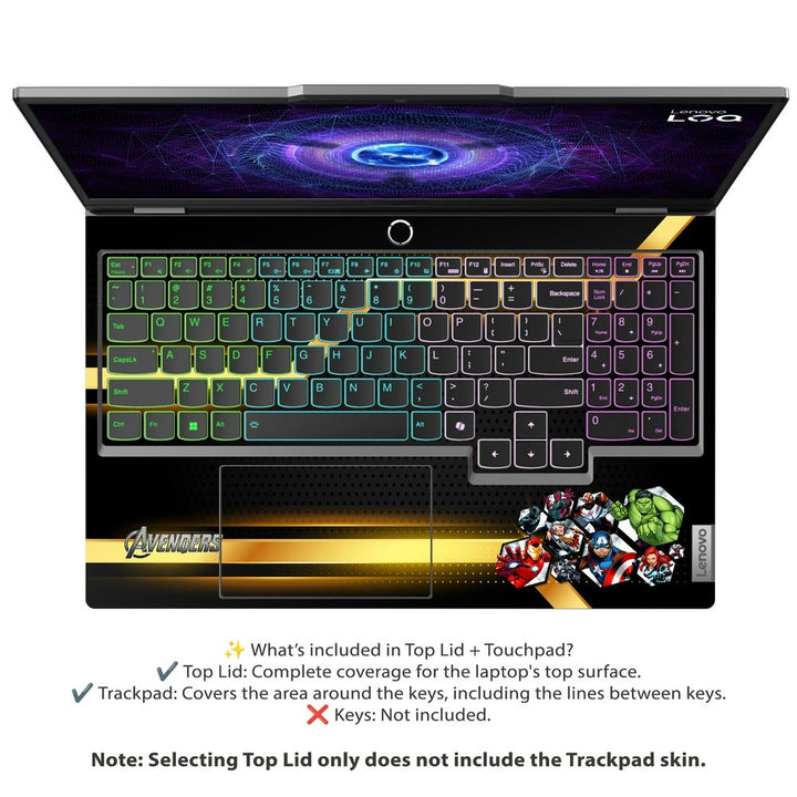 Laptop Skin - Avengers Heroic Team A1