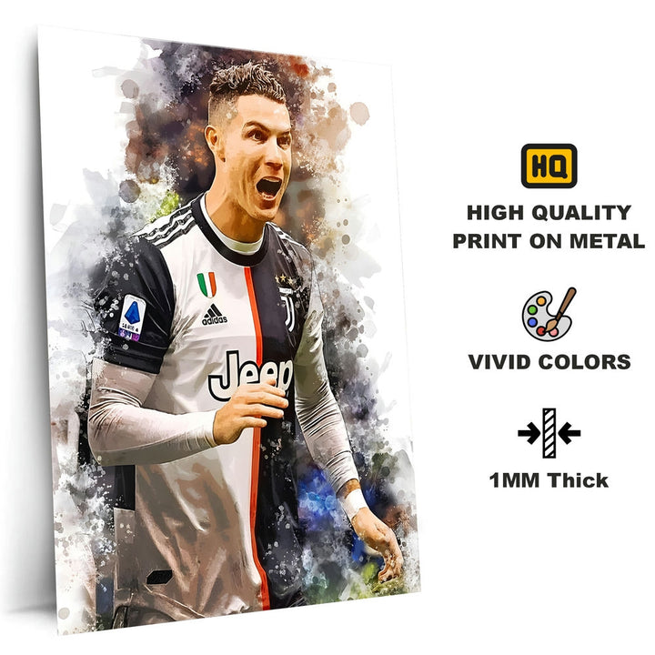 Metal Poster - Footballer Cristiano Ronaldo F01