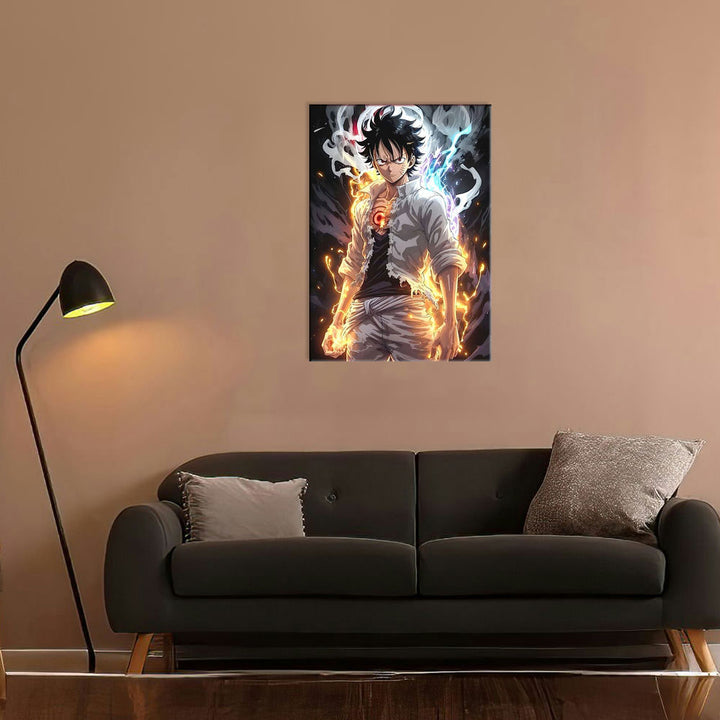 Metal Poster - One Piece Monkey D Luffy OP13