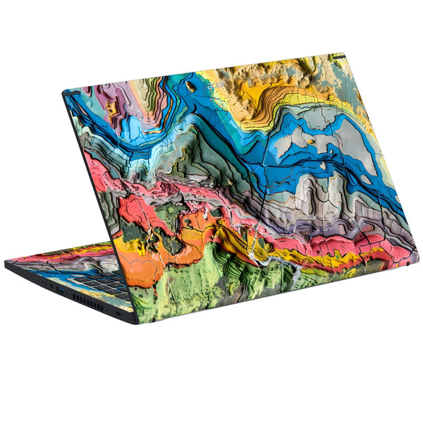 Acer Laptop Skin - Earth and Sky Color Marble Abstract