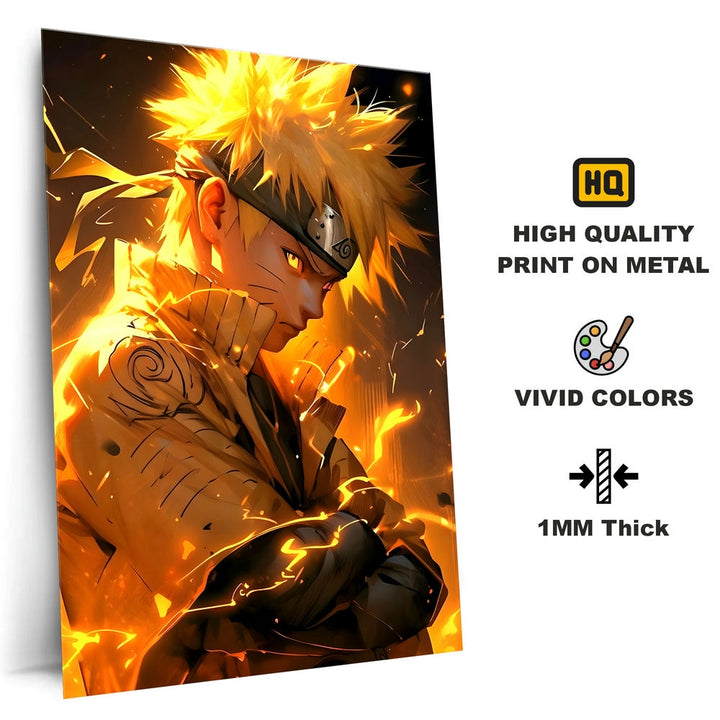 Metal Poster - Anime Naruto Uzumaki NU08