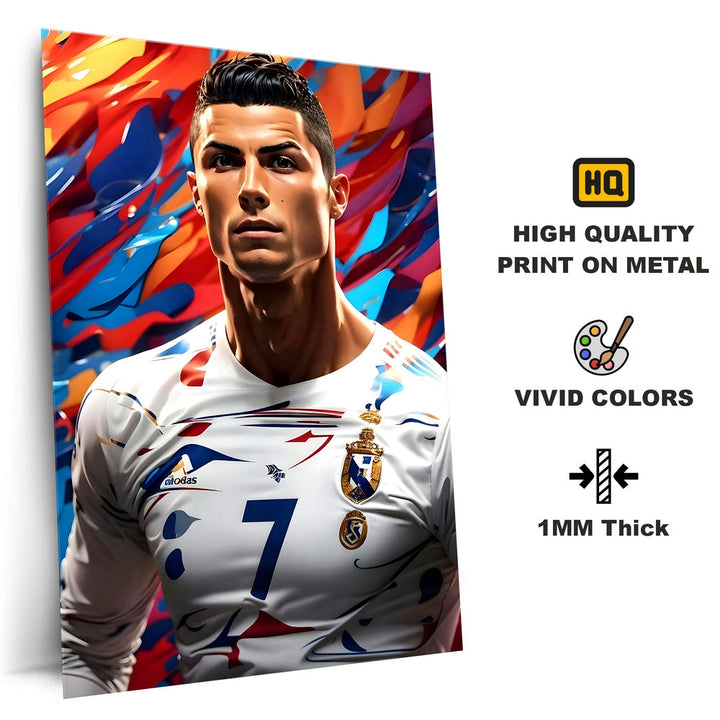 Metal Poster - Footballer Cristiano Ronaldo F02