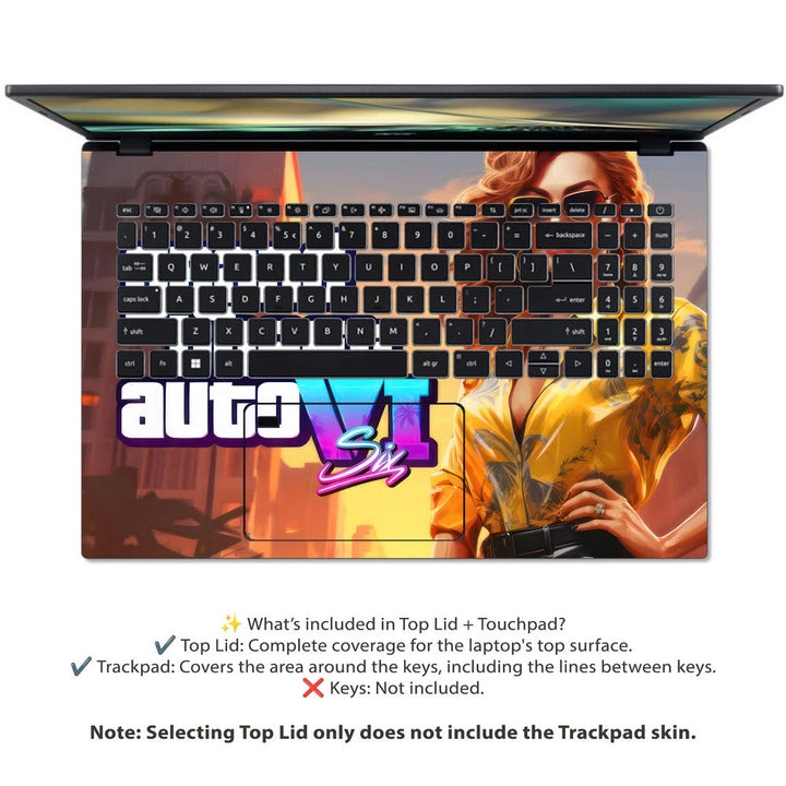 Acer Laptop Skin - GTA 6 Character Style