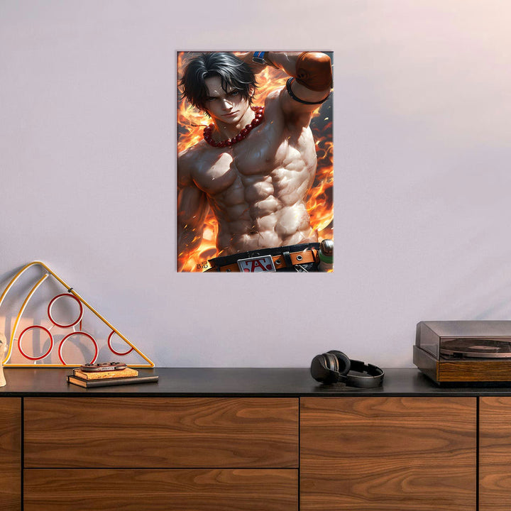 Metal Poster - One Piece Portgas D Ace OP19