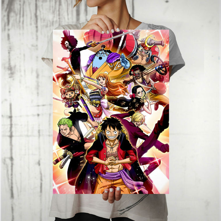 Metal Poster - One Piece Ninja Art