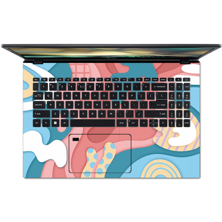 Acer Laptop Skin - Playful Abstract Shapes