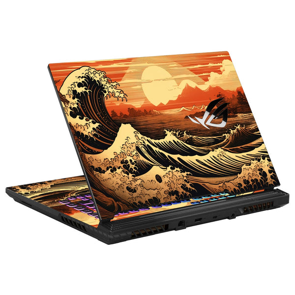 Asus Laptop Skin - Golden Wave Serenity