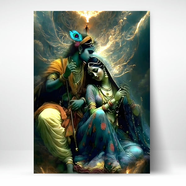 Metal Poster - Lord Krishna LK06