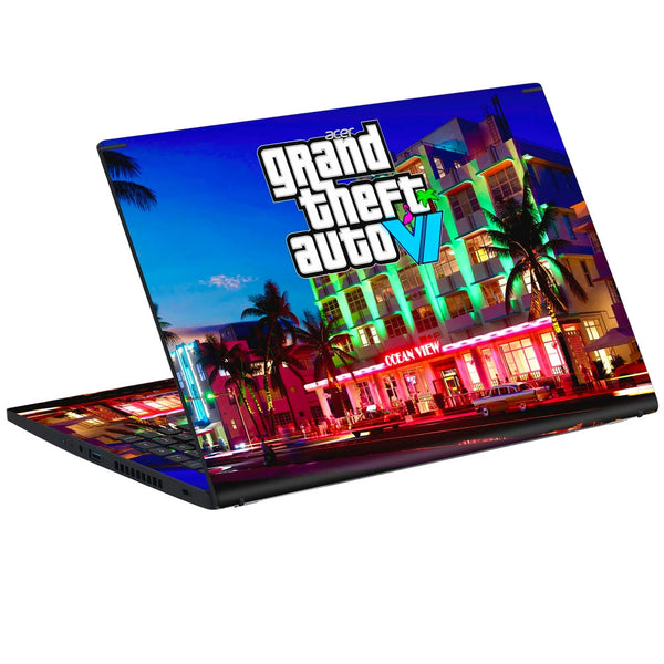 Acer Laptop Skin - GTA 6 Neon Ocean View