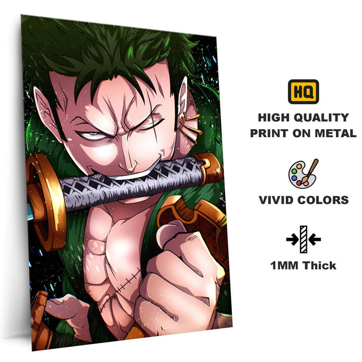 Metal Poster - Anime One Piece Zoro