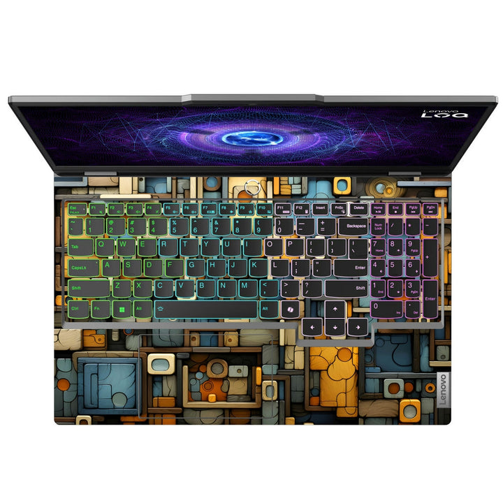 Lenovo LOQ Laptop Skin - Retro Circuit Board Grid