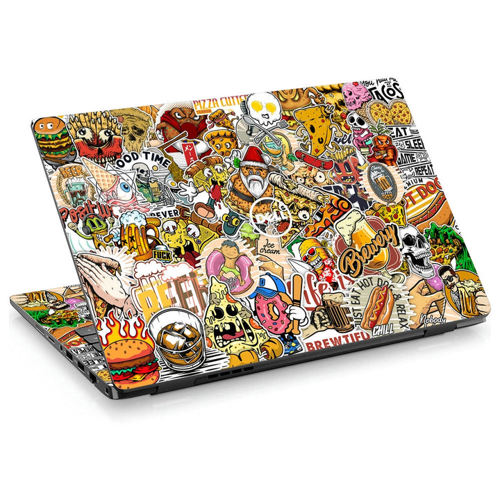 Dell Laptop Skin - Pizza Sticker Bomb