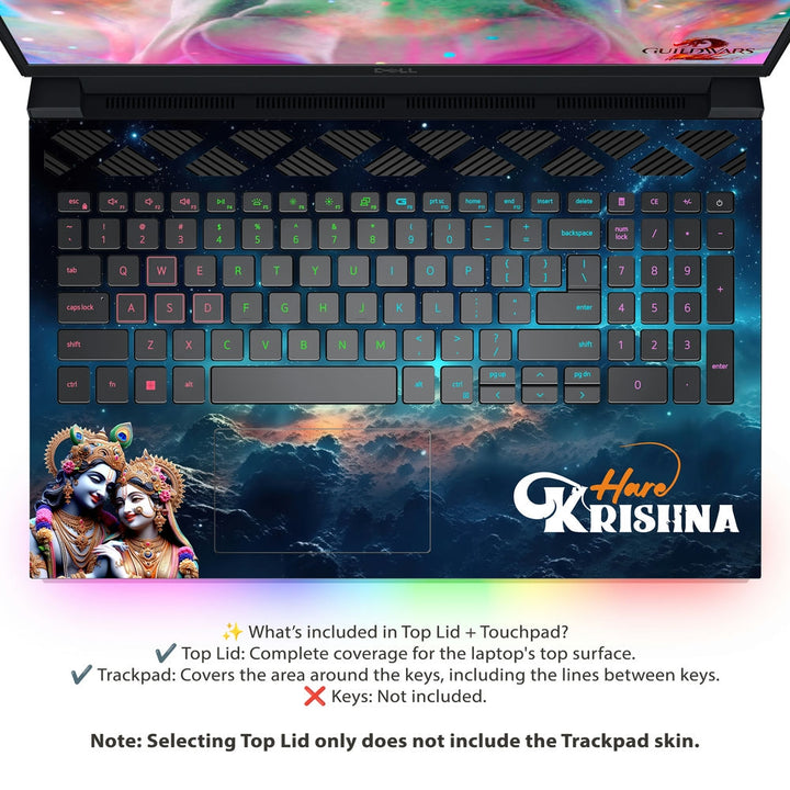 Dell Laptop Skin - Hare Krishna Universe