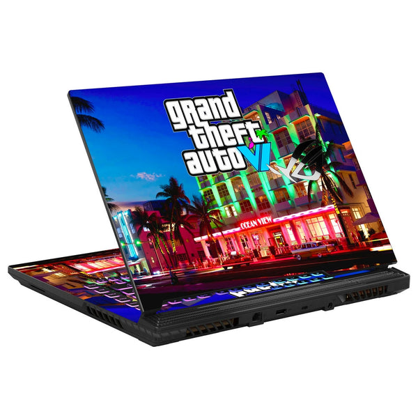 Asus Laptop Skin - GTA 6 Neon Ocean View