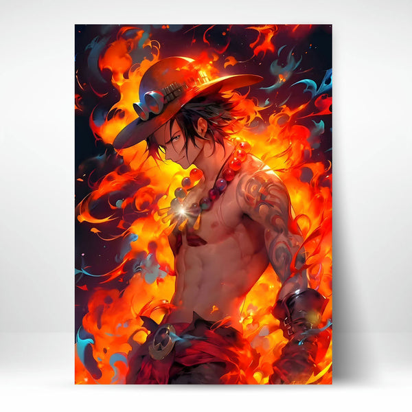 Metal Poster - One Piece Portgas D Ace OP17