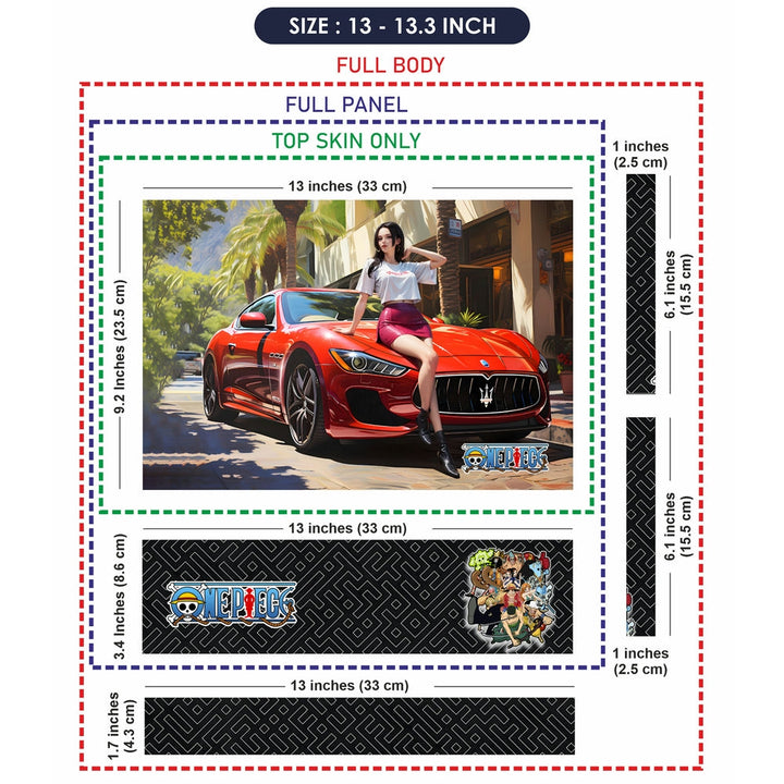 Laptop Skin - One Piece Boa Hancock with Red Maserati