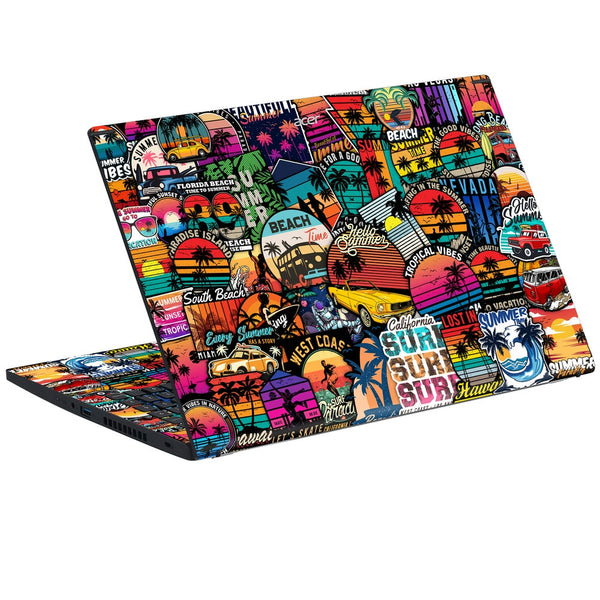 Acer Laptop Skin - Beach Time Sticker Bomb