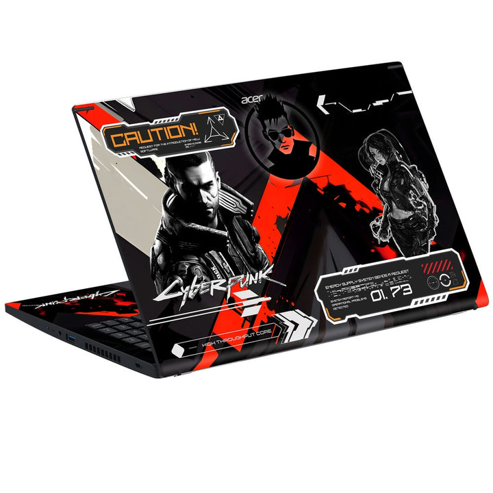 Acer Laptop Skin - Cyberpunk Neon Assassin