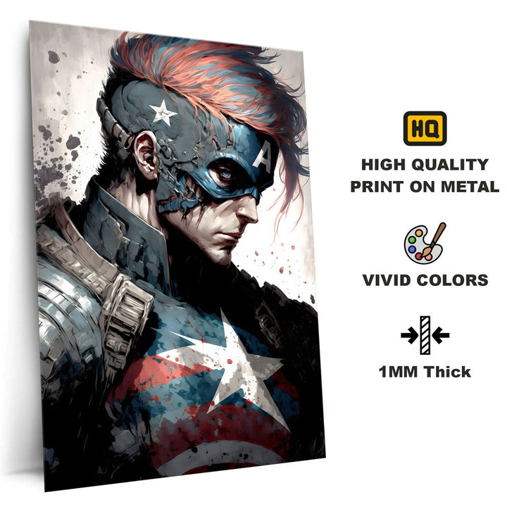 Metal Poster - Superhero Captain America CAP15