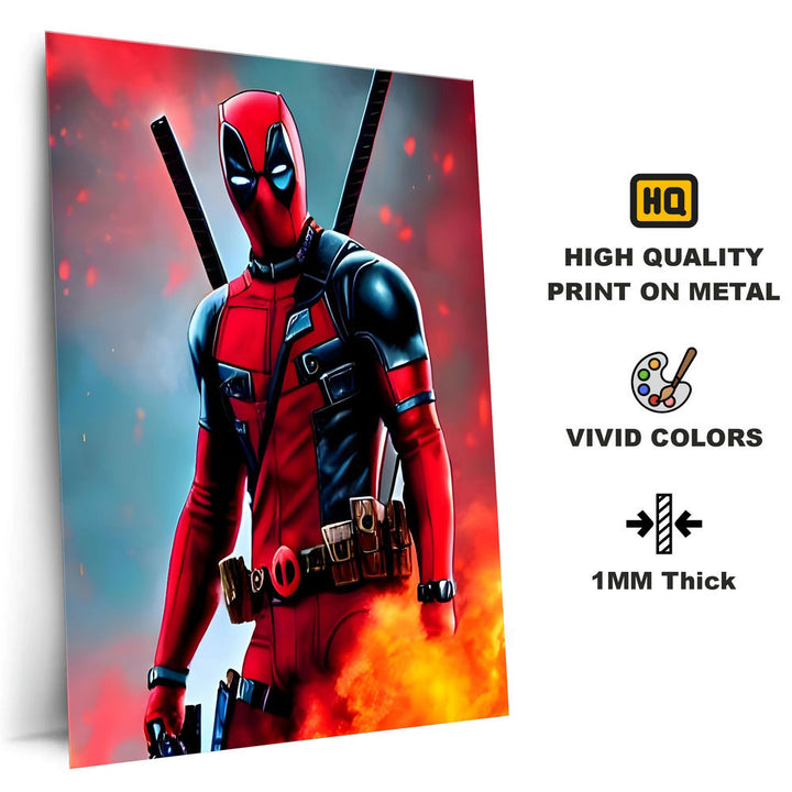 Metal Poster - Superhero Deadpool DP03