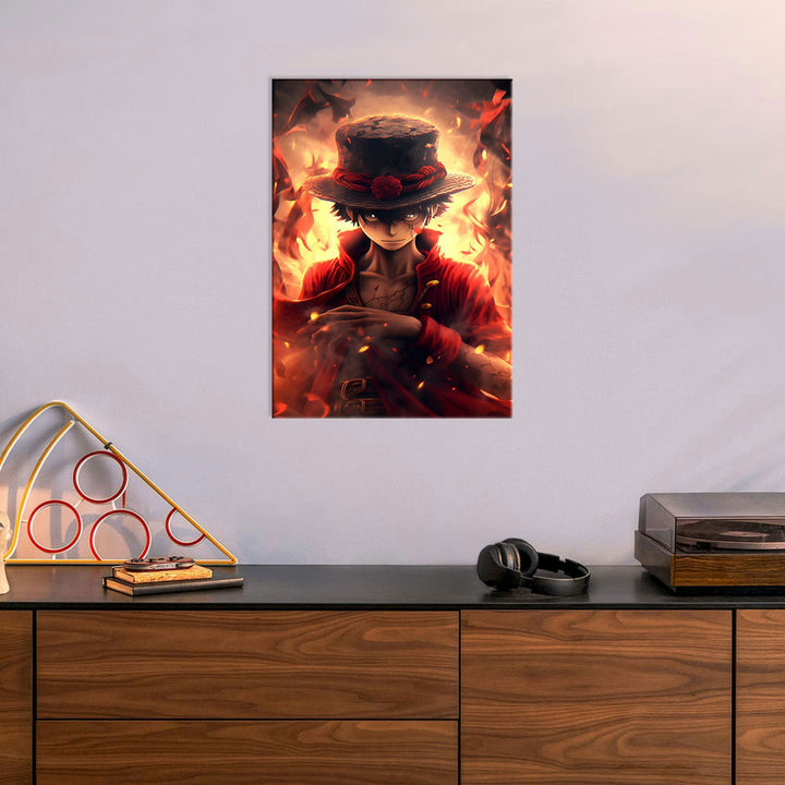 Metal Poster - One Piece Monkey D Luffy OP09