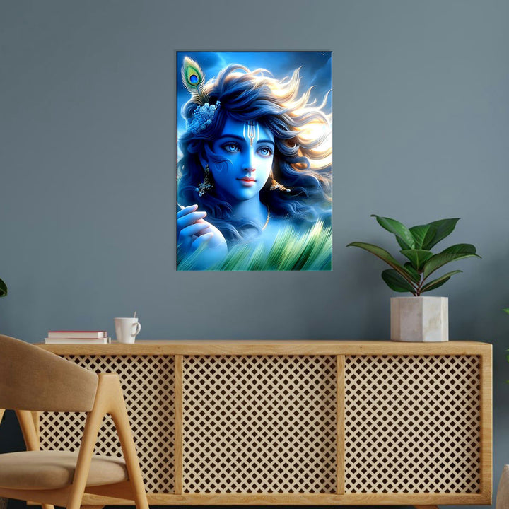 Metal Poster - Lord Krishna LK01