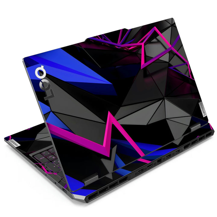 Lenovo LOQ Laptop Skin - Sharp Neon Angles