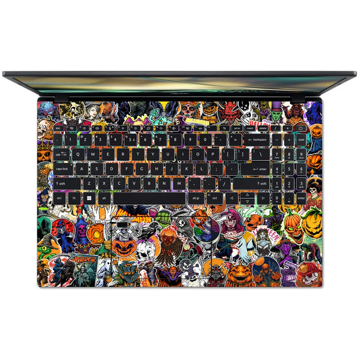 Acer Laptop Skin - Halloween Sticker Bomb